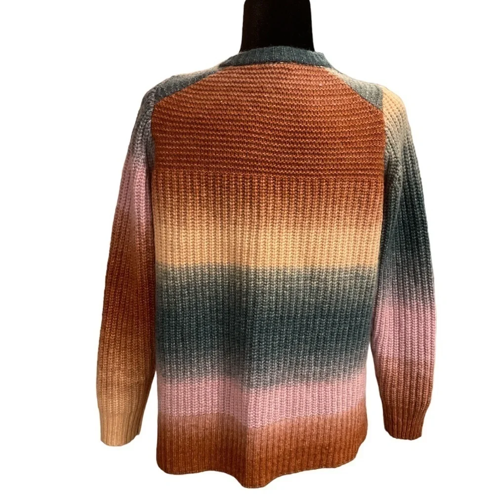 Madewell Fall 2021 Space-Dyed Button-Shoulder Pullover Sweater Small Wool Alpaca